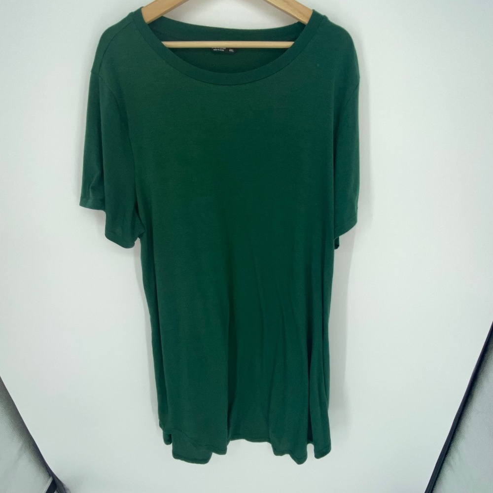 SHEIN Curve Size 3XL Polyester Spandex Green Shirt Dress Casual, 353 - Picture 1 of 3